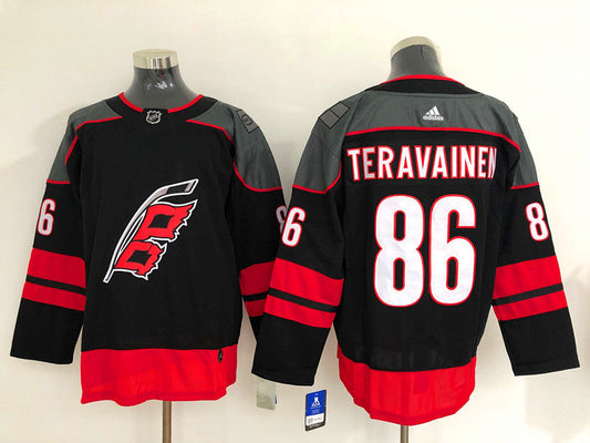 Men's Carolina Hurricanes Teuvo Teravainen #86 Black Player Jerseys