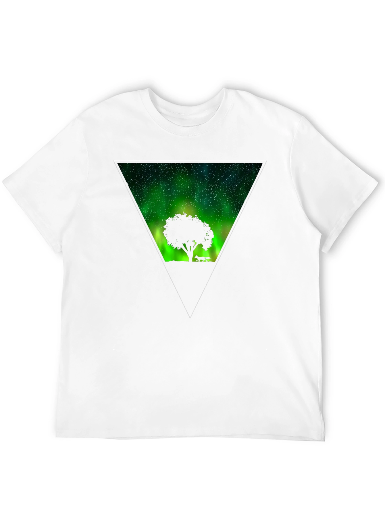 Aurora Tree Graphic Tee - Mens Black T-Shirt