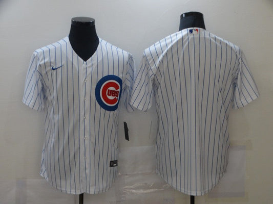 Men's Chicago Cubs White Home Blank Replica Jerseys
