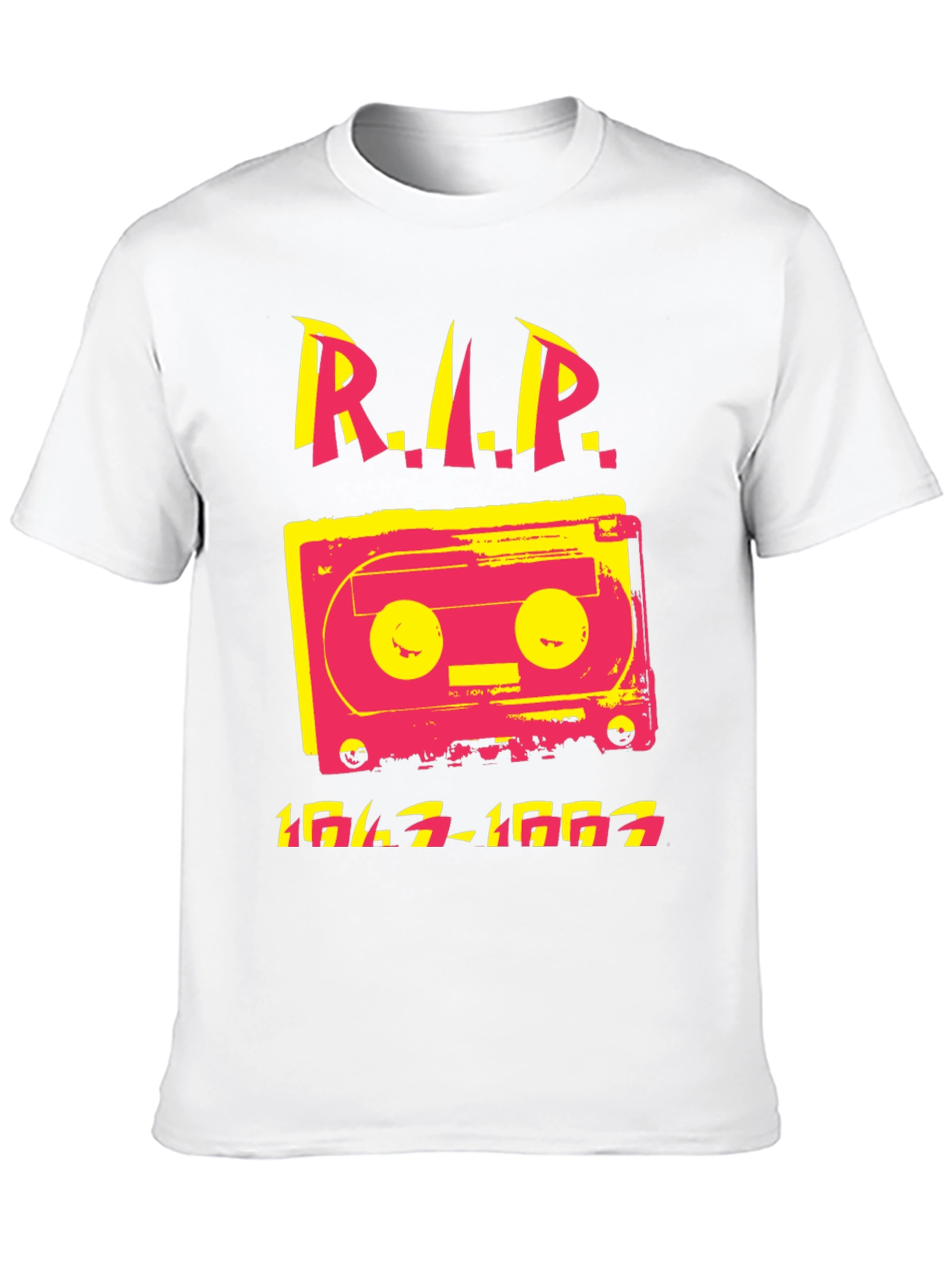 Retro Cassette RIP T-Shirt - 1947-1993