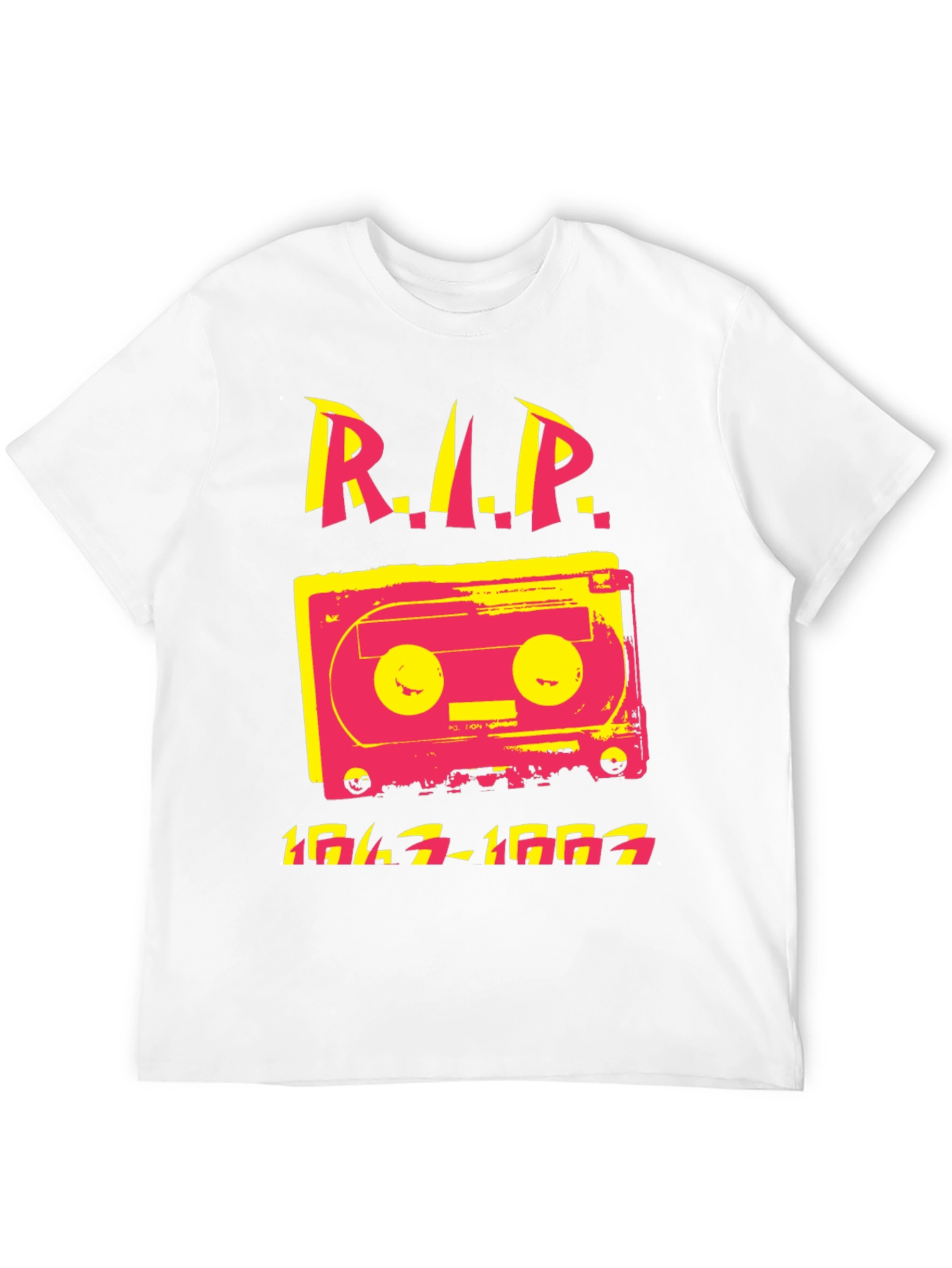 Retro Cassette RIP T-Shirt - 1947-1993