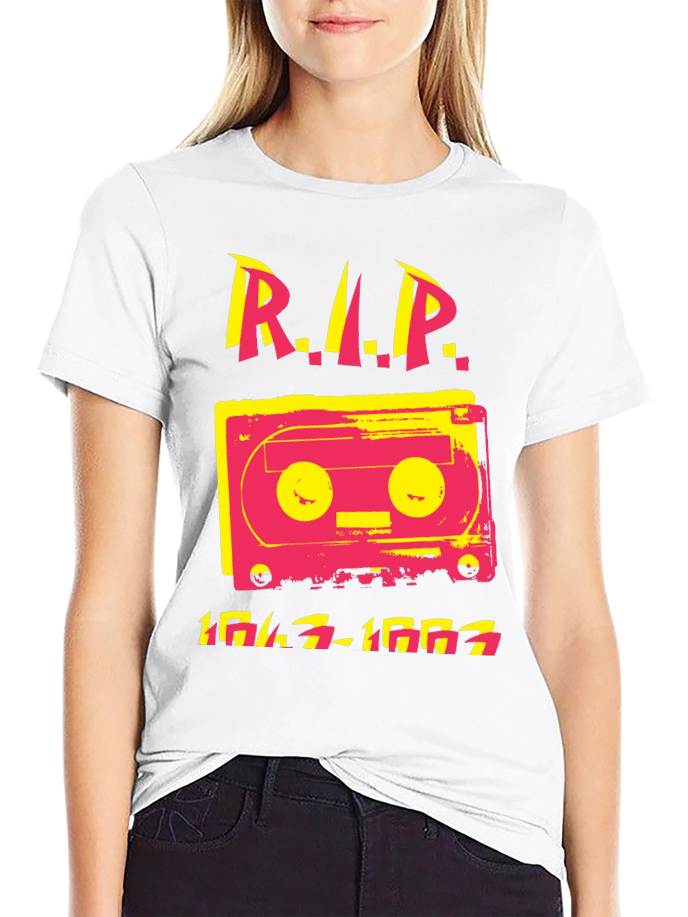 Retro Cassette RIP T-Shirt - 1947-1993