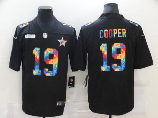 Men's Dallas Cowboys Amari Cooper #19 Black Game Player Jerseys