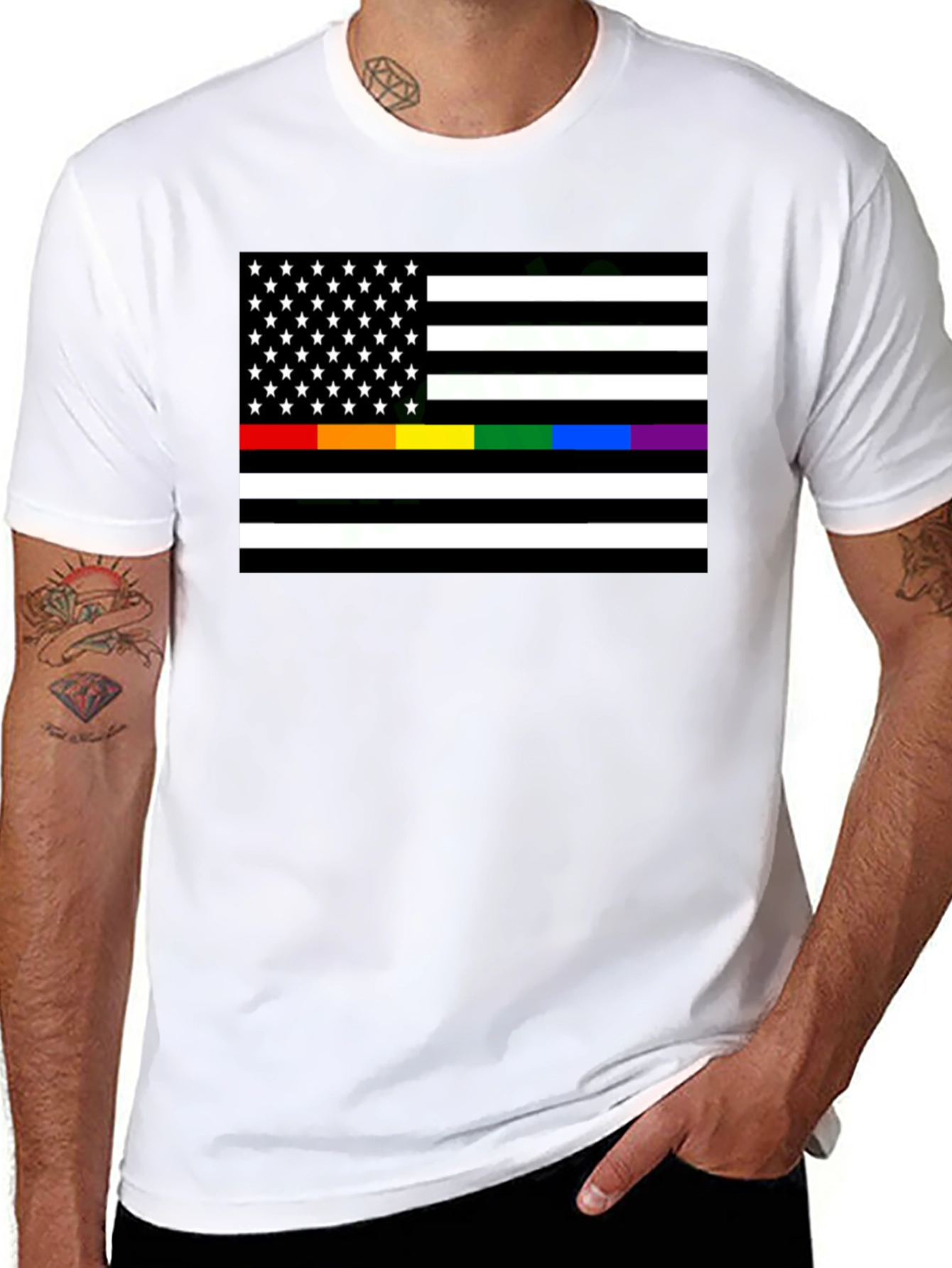 Pride Flag Graphic Tee