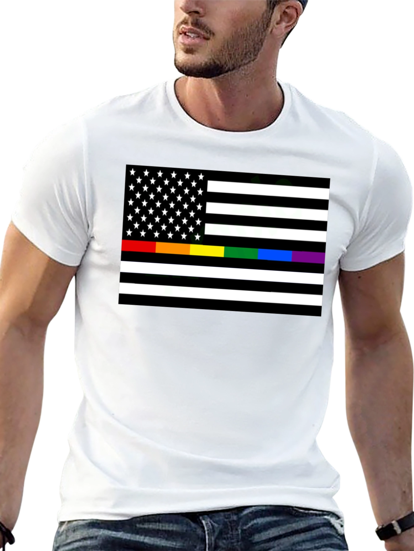 Pride Flag Graphic Tee