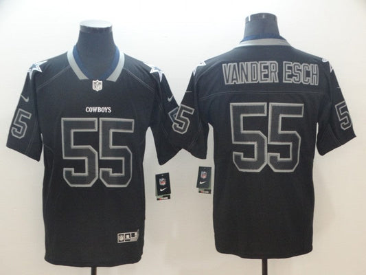 Men's Dallas Cowboys Leighton Vander Esch #55 Black Alternate Player Jerseys