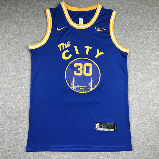 Men's Golden State Warriors Stephen Curry Blue 2020/21 Jerseys - Classic Edition