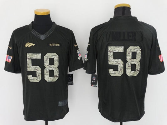 Men's Denver Broncos Von Miller #58 Black Authentic Game Jerseys