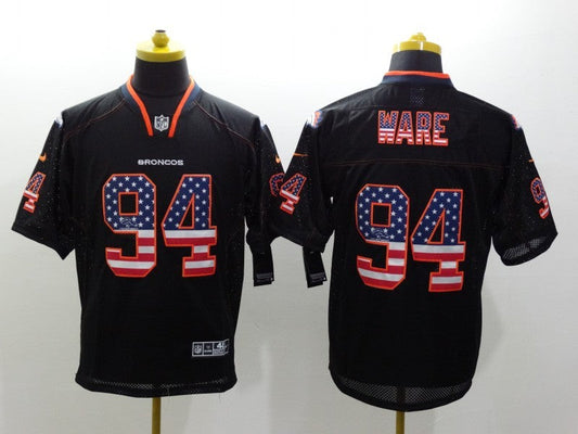 Men's Denver Broncos DeMarcus Ware #94 Black Game Player Jerseys