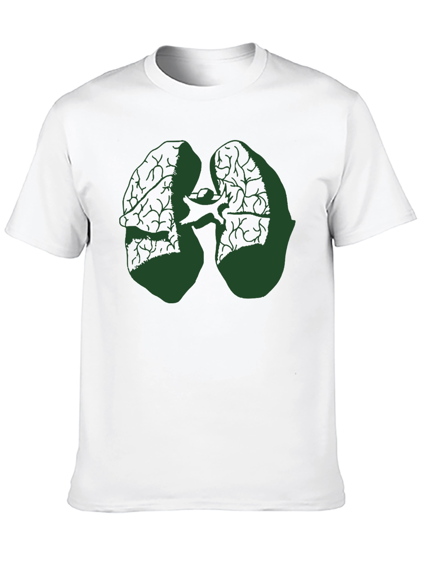 Lungs Graphic Tee - Black Cotton Blend