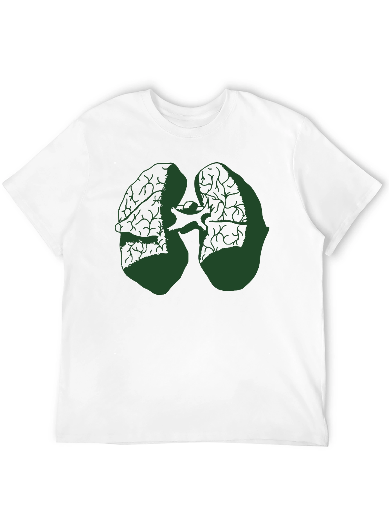 Lungs Graphic Tee - Black Cotton Blend