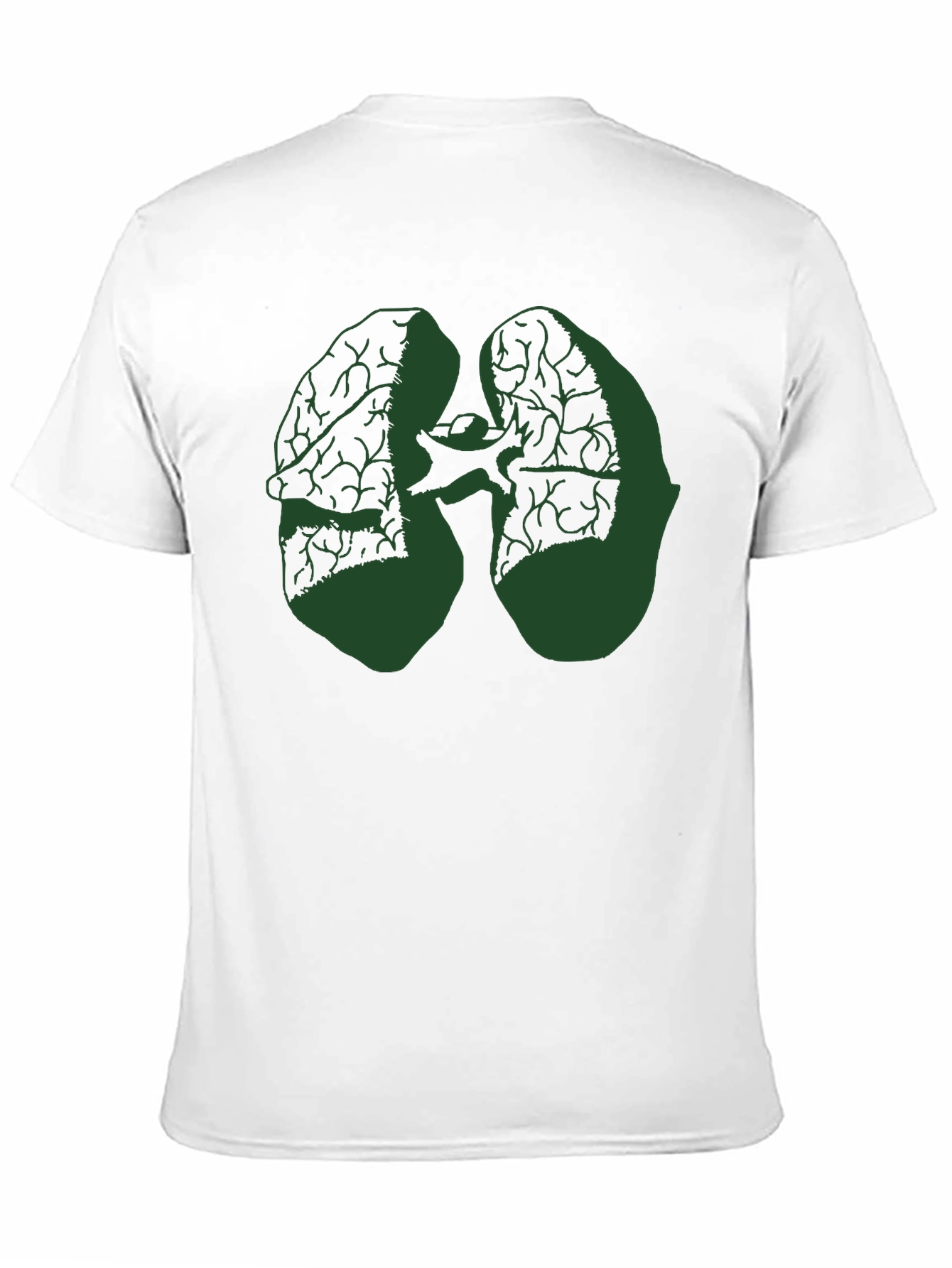 Lungs Graphic Tee - Black Cotton Blend