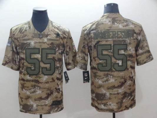 Men's Dallas Cowboys Leighton Vander Esch #55 Camouflage Game Jerseys