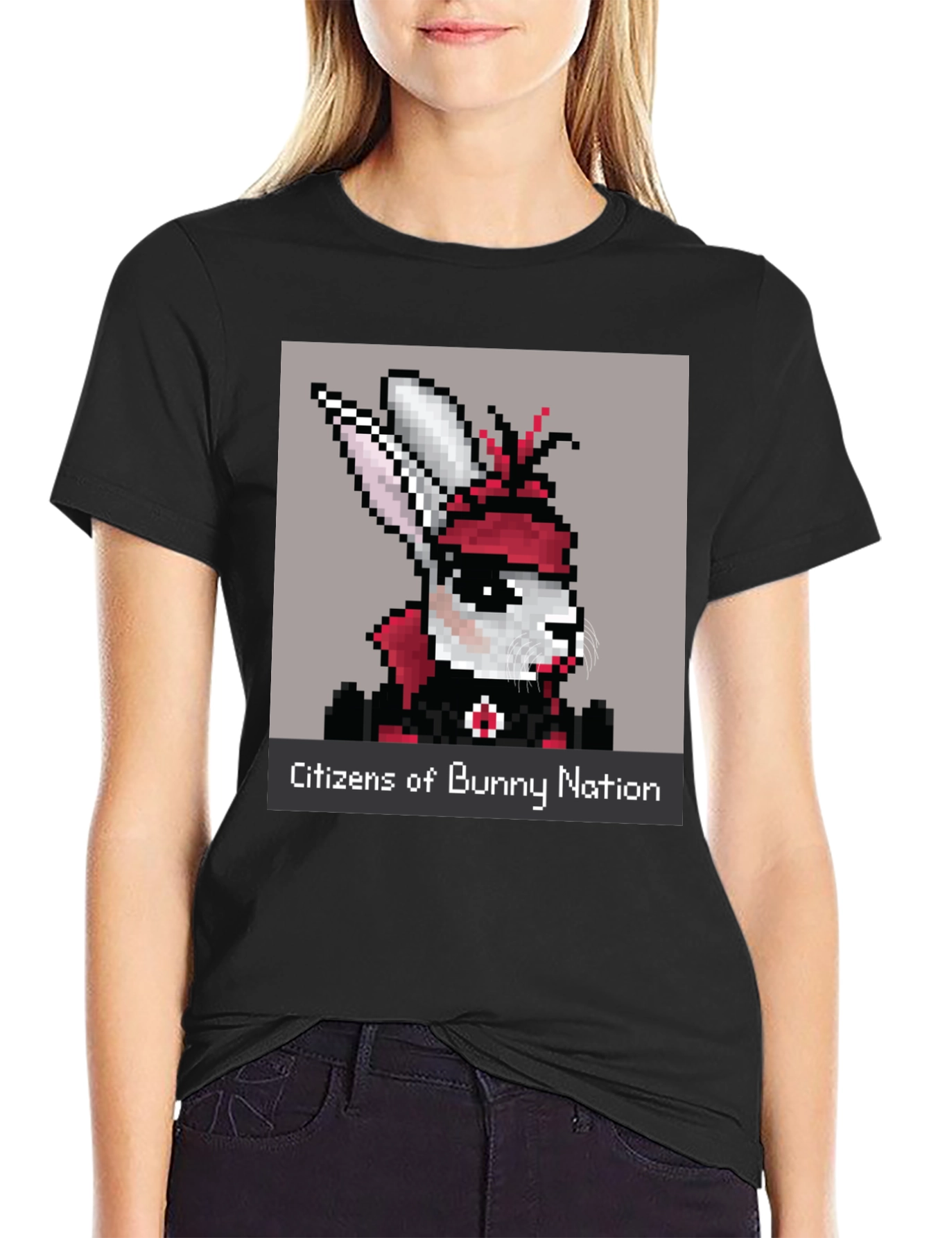 Citizens of Bunny Nation Pixel Art T-Shirt