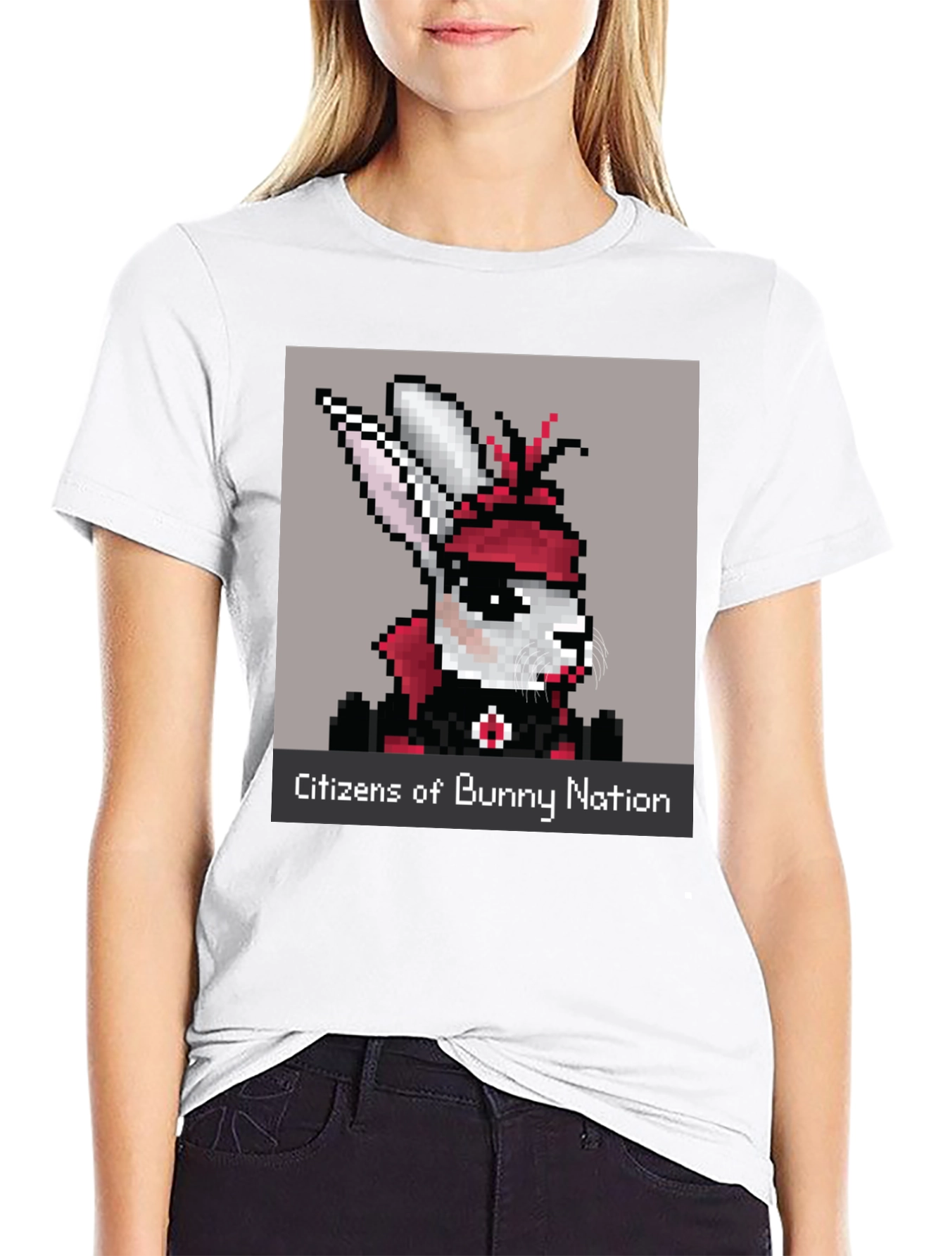 Citizens of Bunny Nation Pixel Art T-Shirt