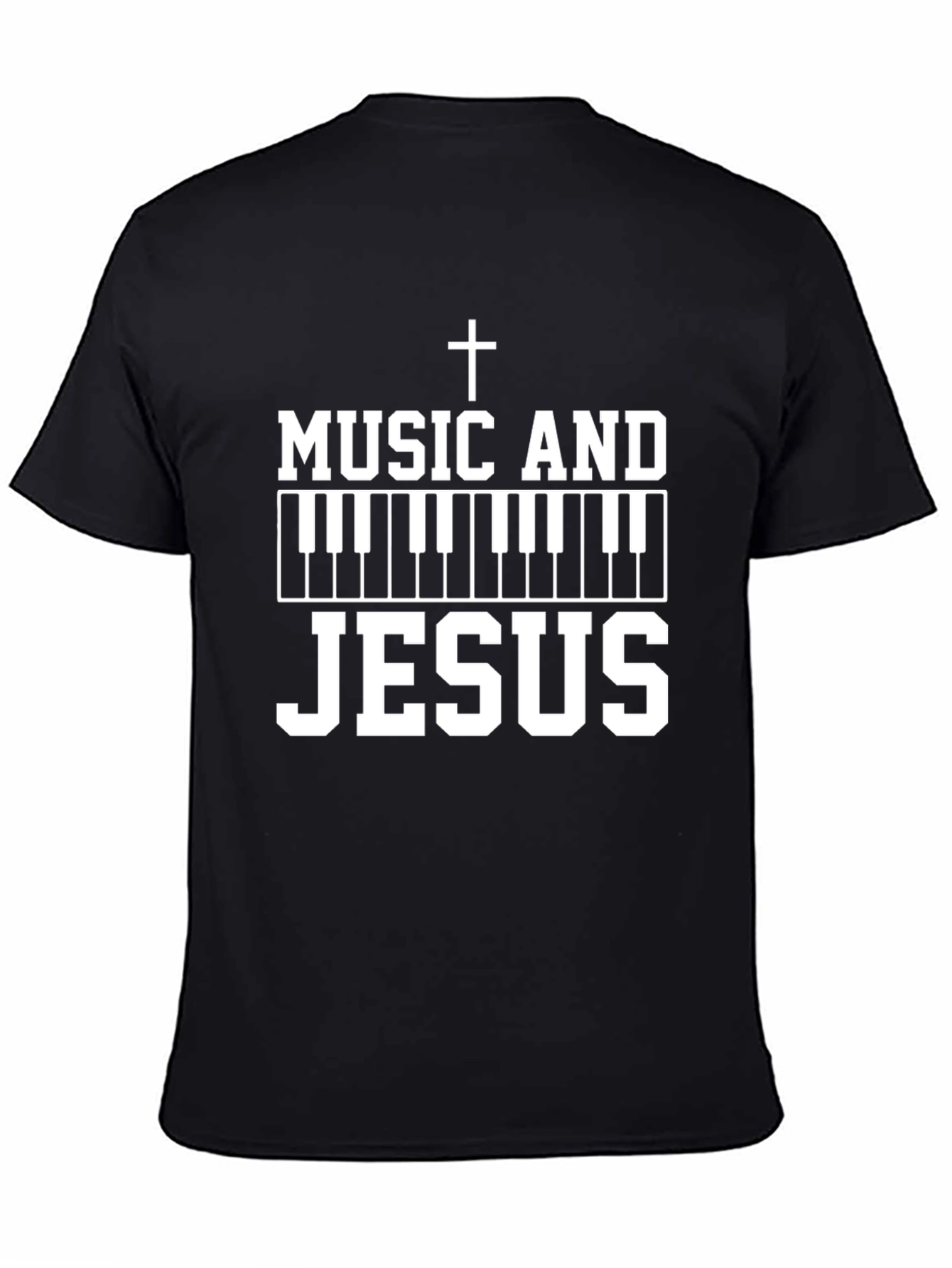 Music and Jesus T-Shirt Christian Graphic Tee