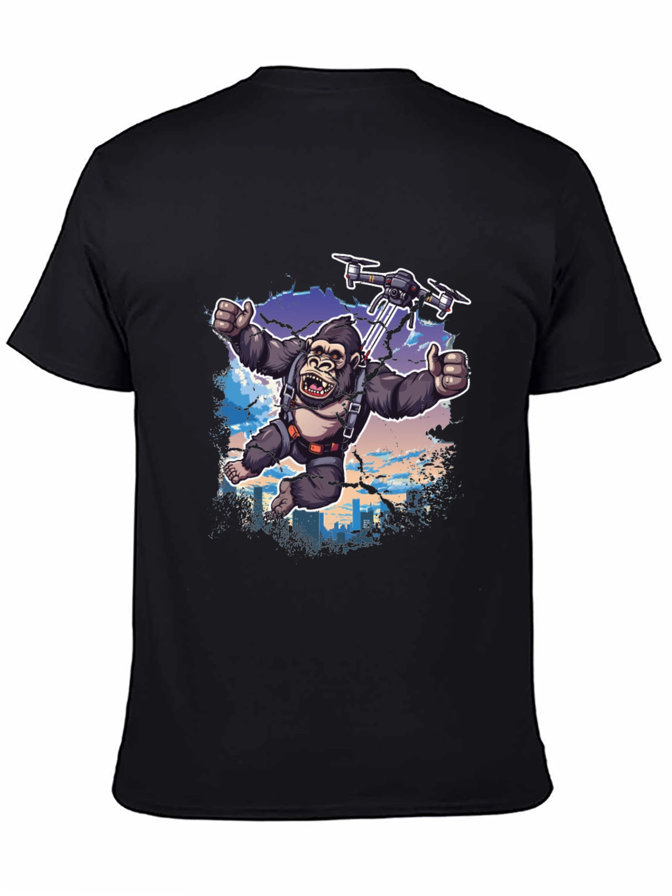 Gorilla Drone T-Shirt - Sky High Adventure!