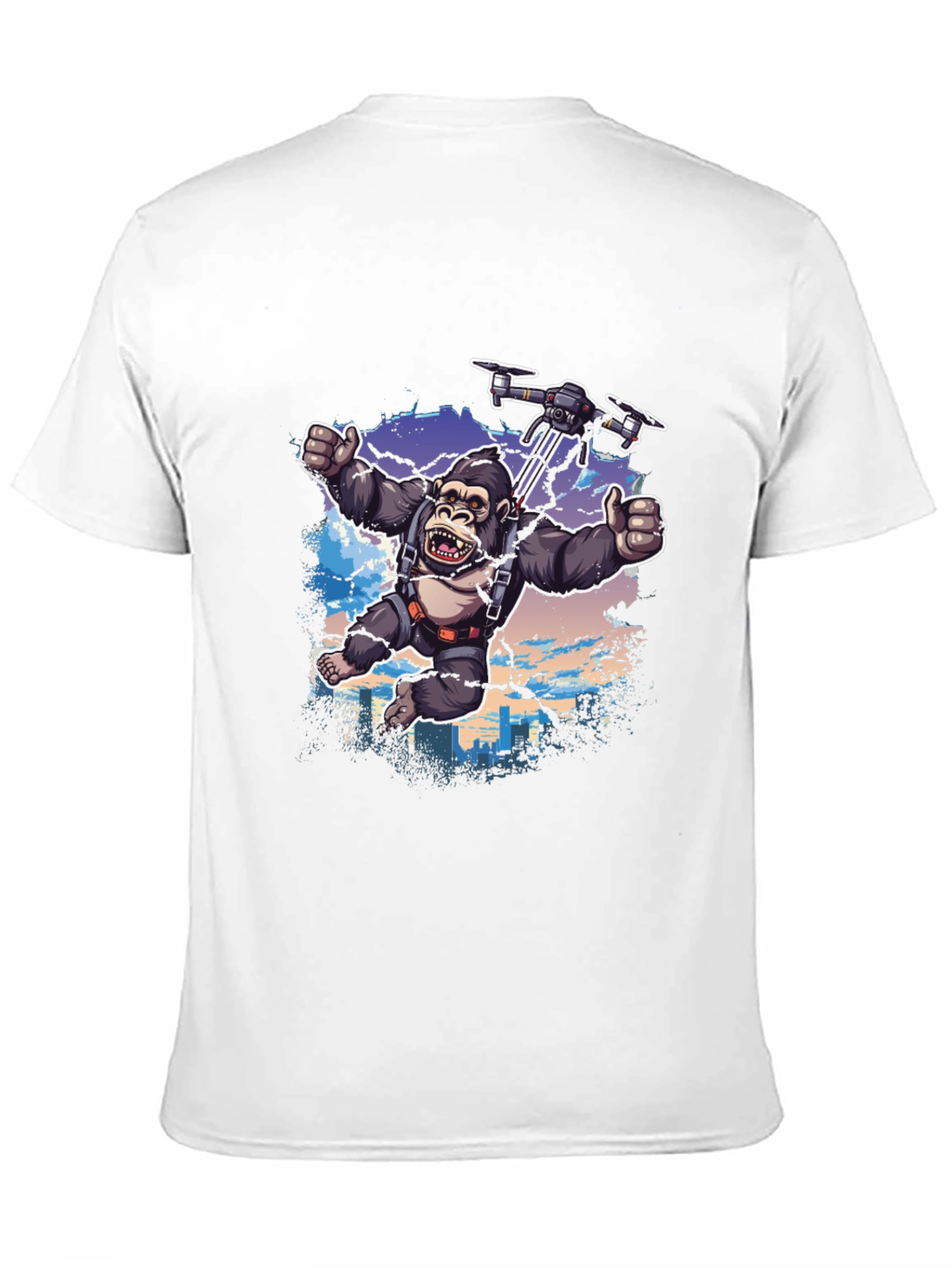 Gorilla Drone T-Shirt - Sky High Adventure!