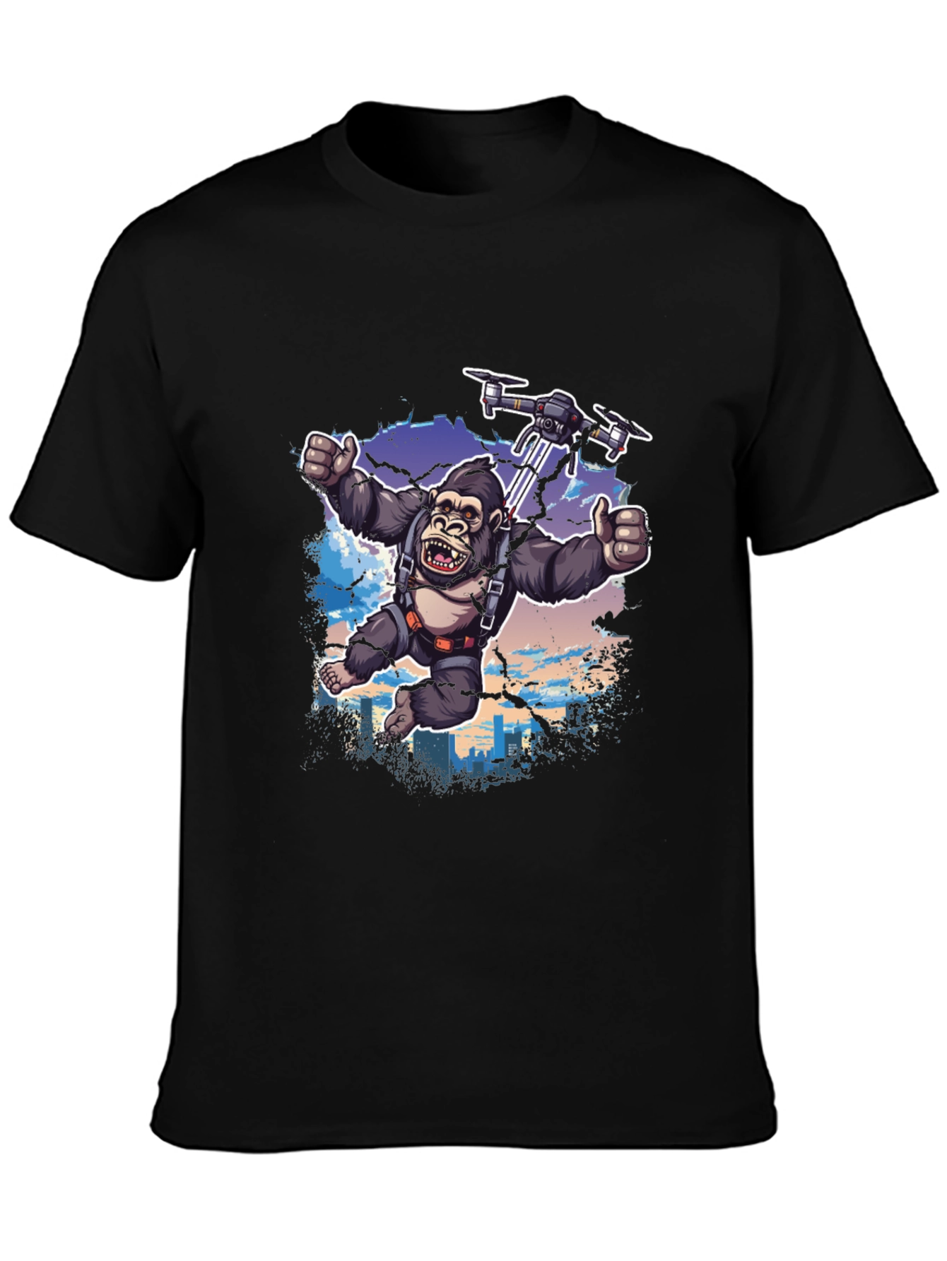 Gorilla Drone T-Shirt - Sky High Adventure!