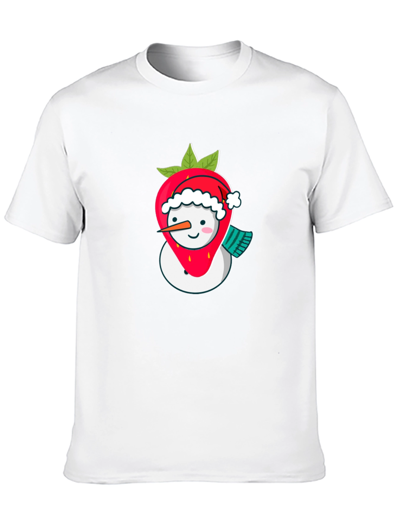 Strawberry Snowman Holiday T-Shirt