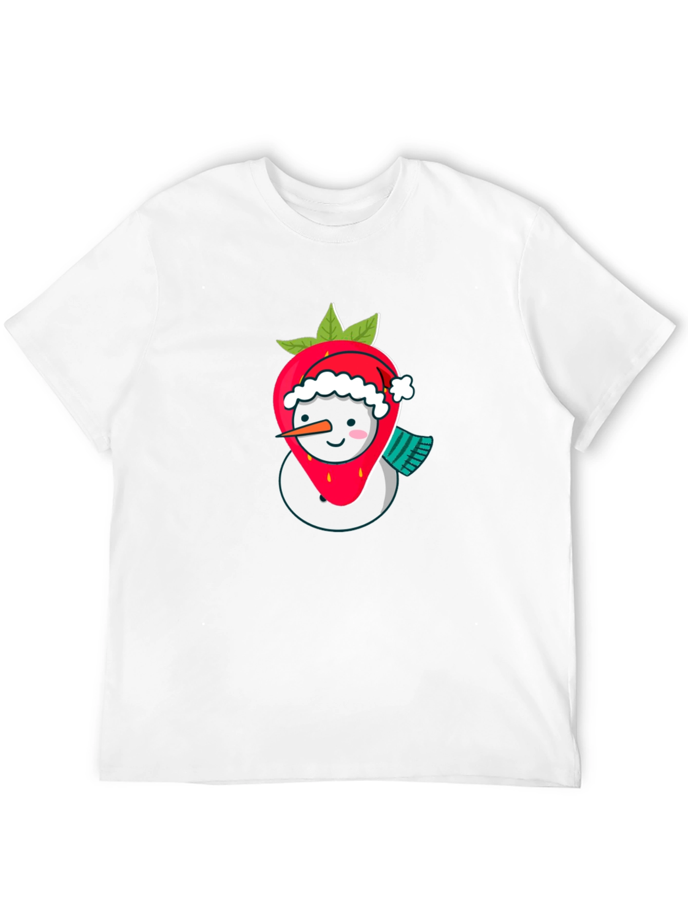 Strawberry Snowman Holiday T-Shirt