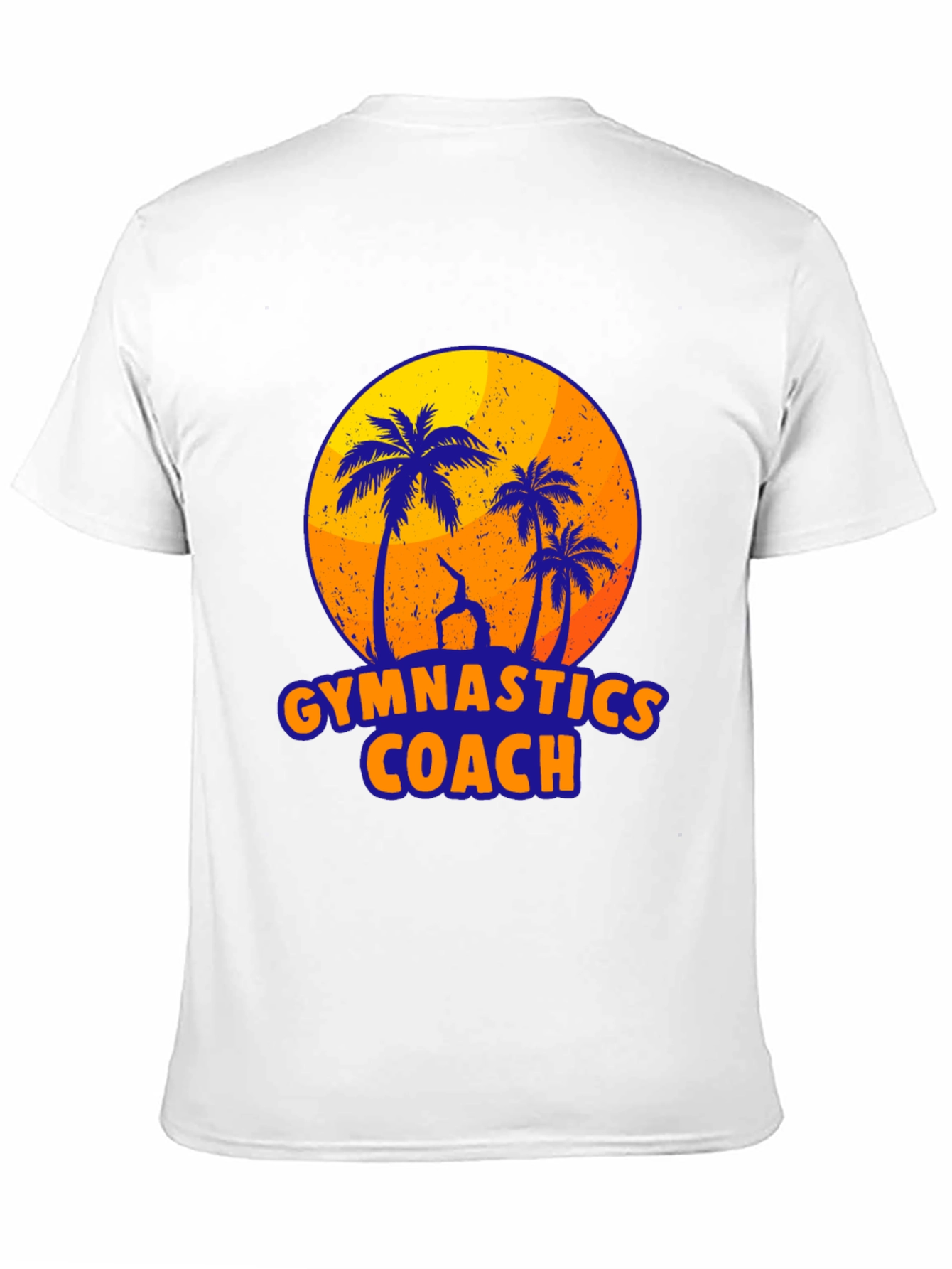 Gymnastics Coach Palm Tree Graphic T-Shirt