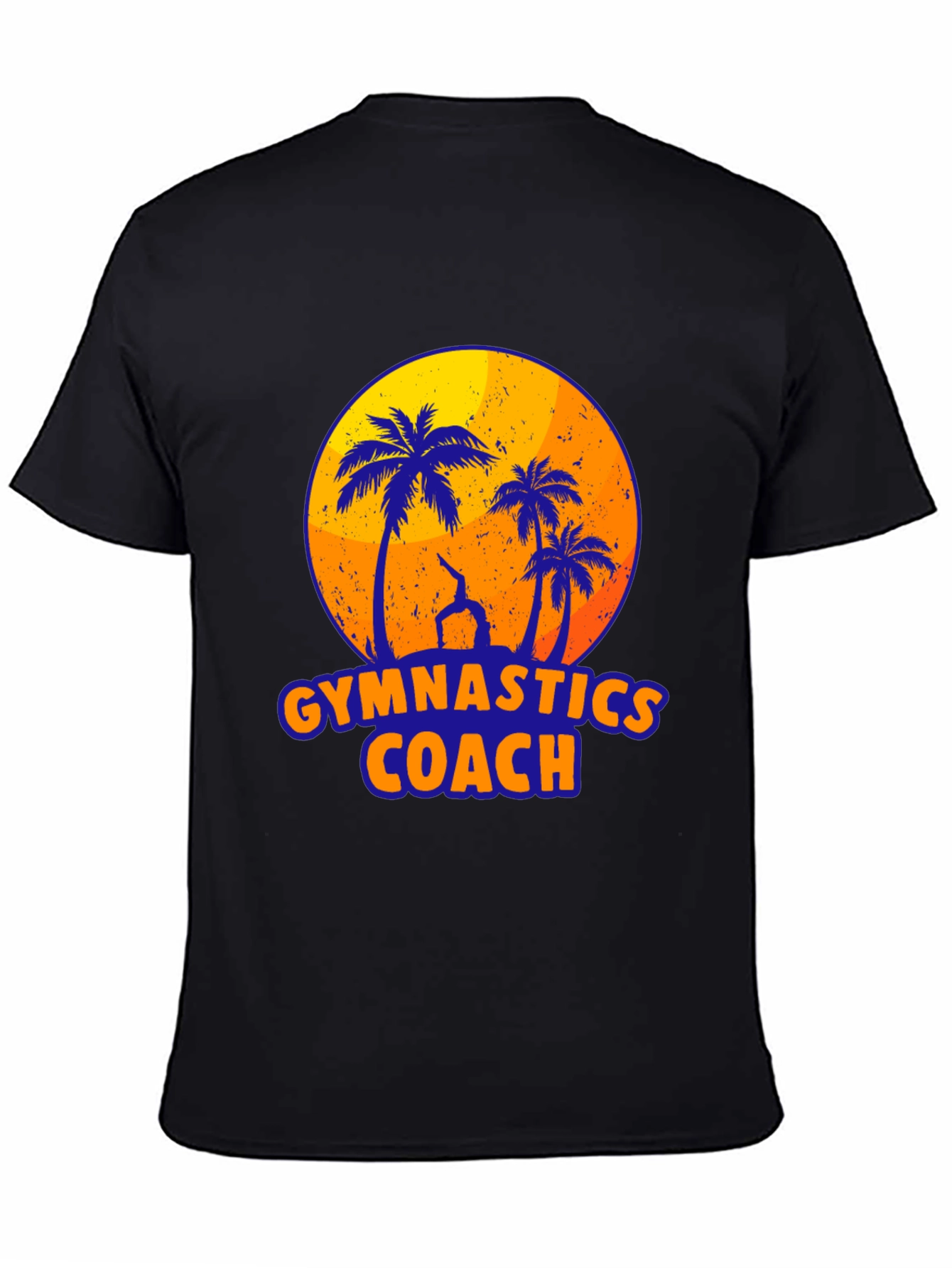 Gymnastics Coach Palm Tree Graphic T-Shirt