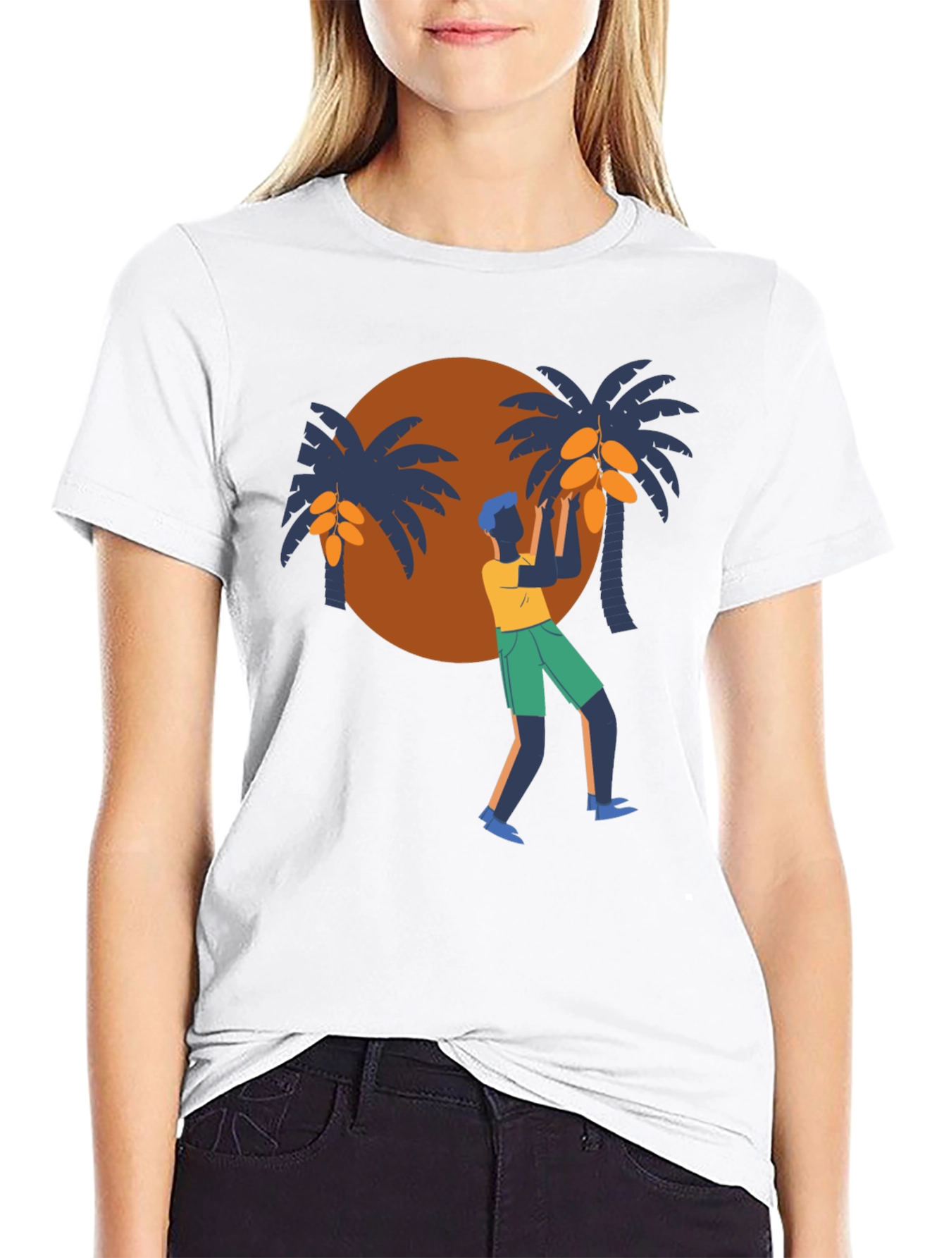 Tropical Harvest Black T-Shirt