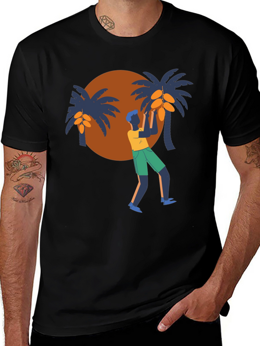 Tropical Harvest Black T-Shirt