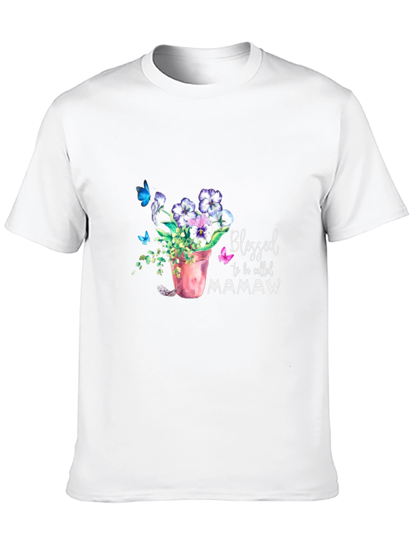 Blessed Mamaw T-Shirt Floral Design