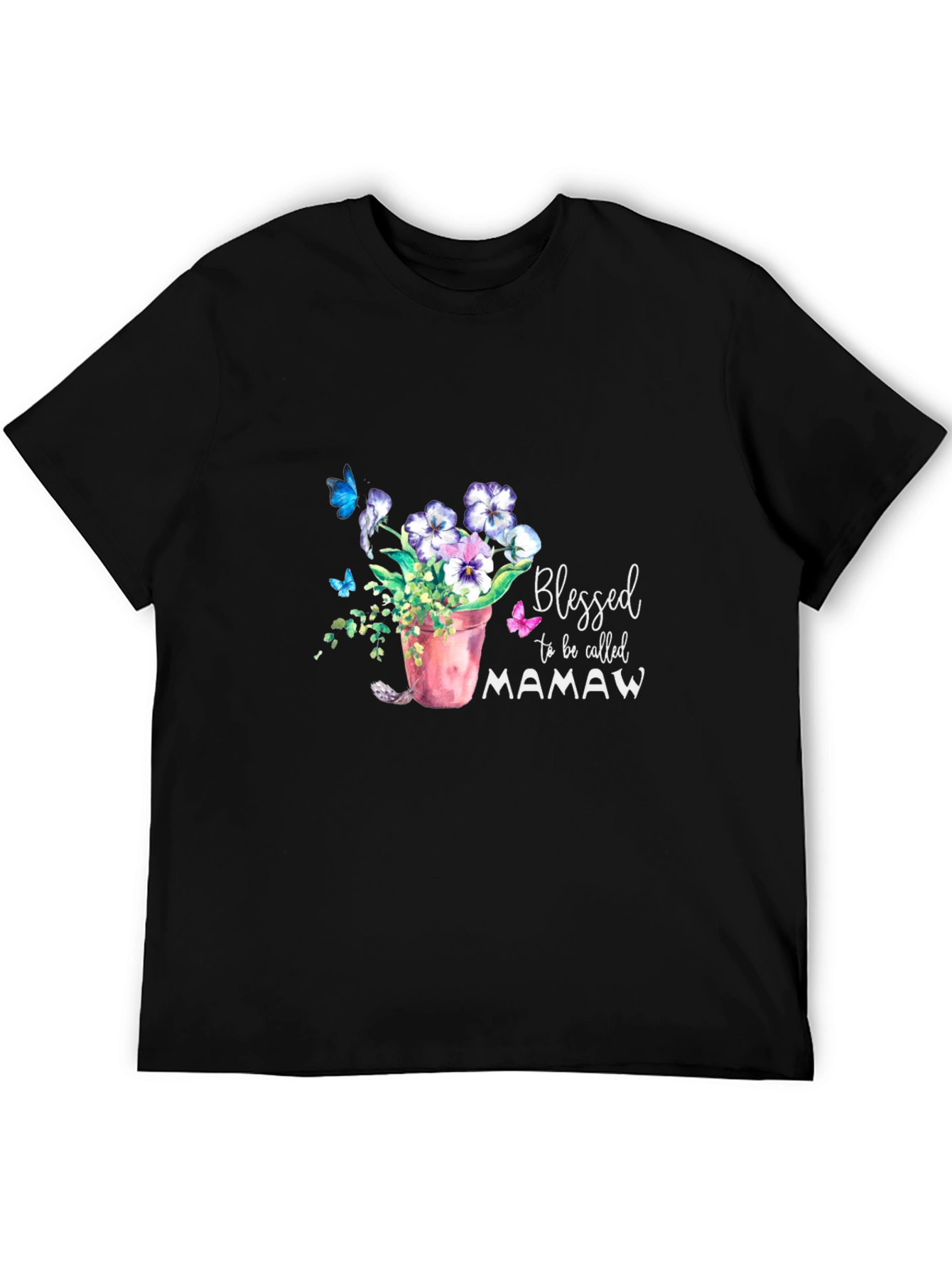 Blessed Mamaw T-Shirt Floral Design
