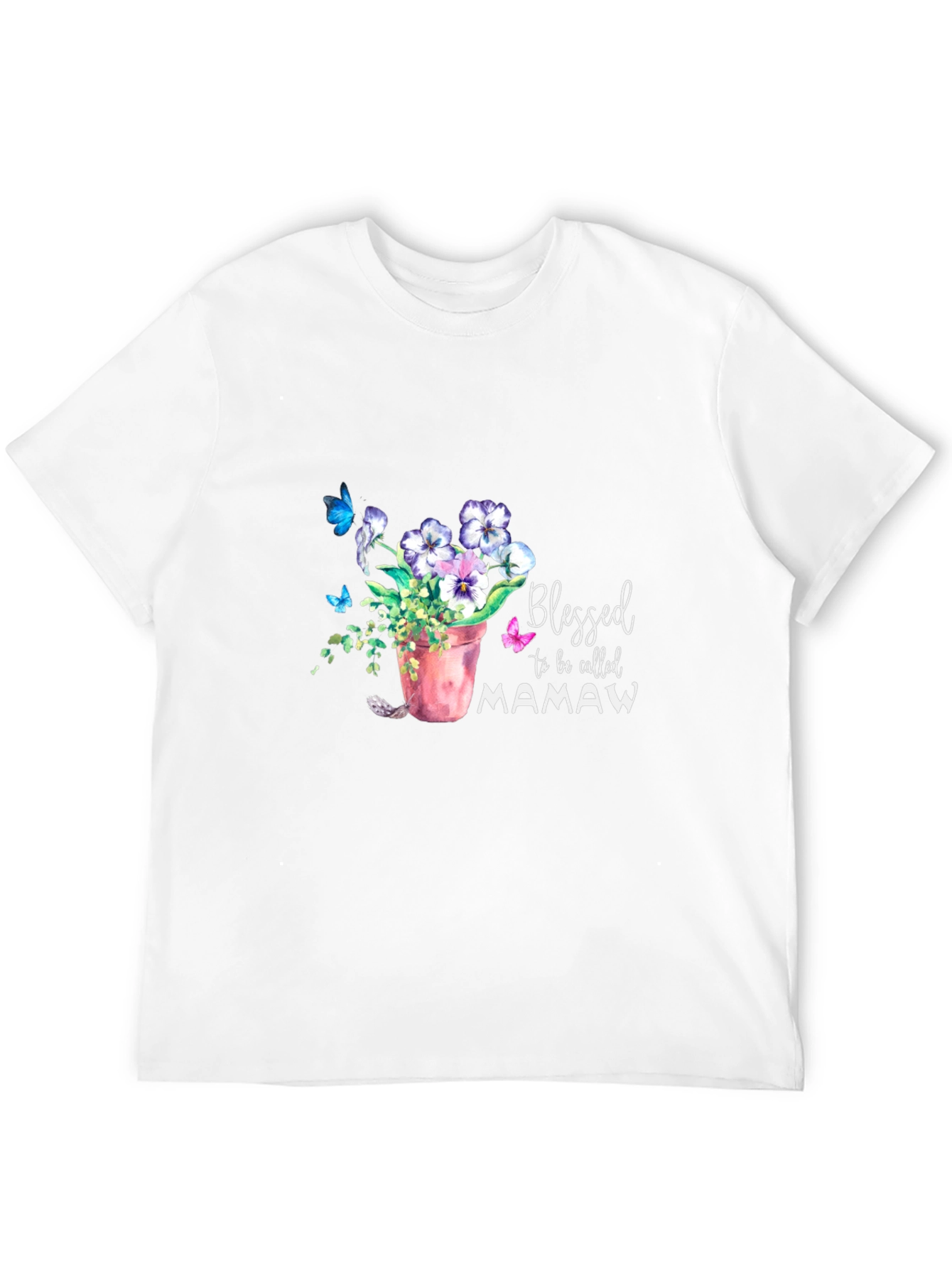 Blessed Mamaw T-Shirt Floral Design