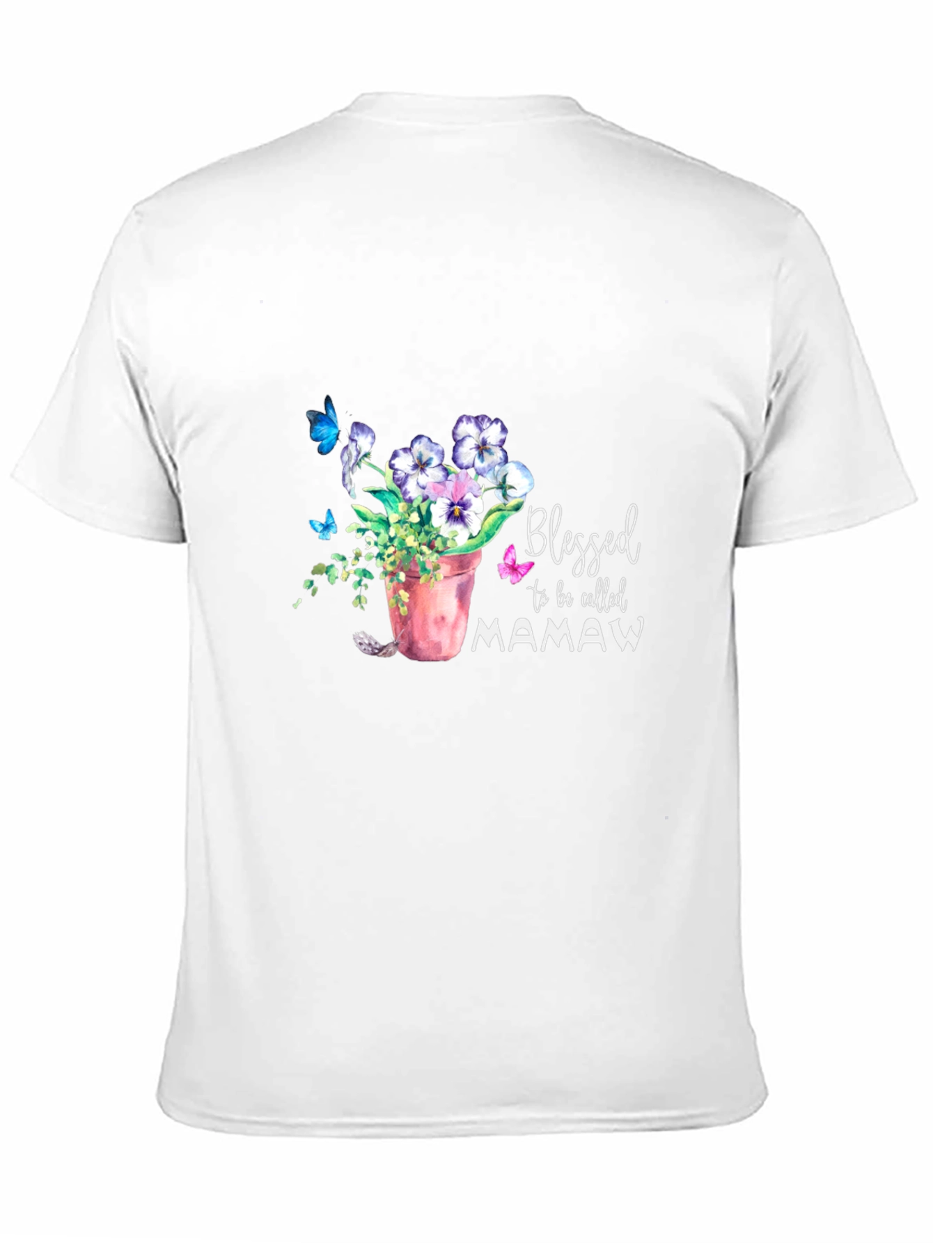 Blessed Mamaw T-Shirt Floral Design