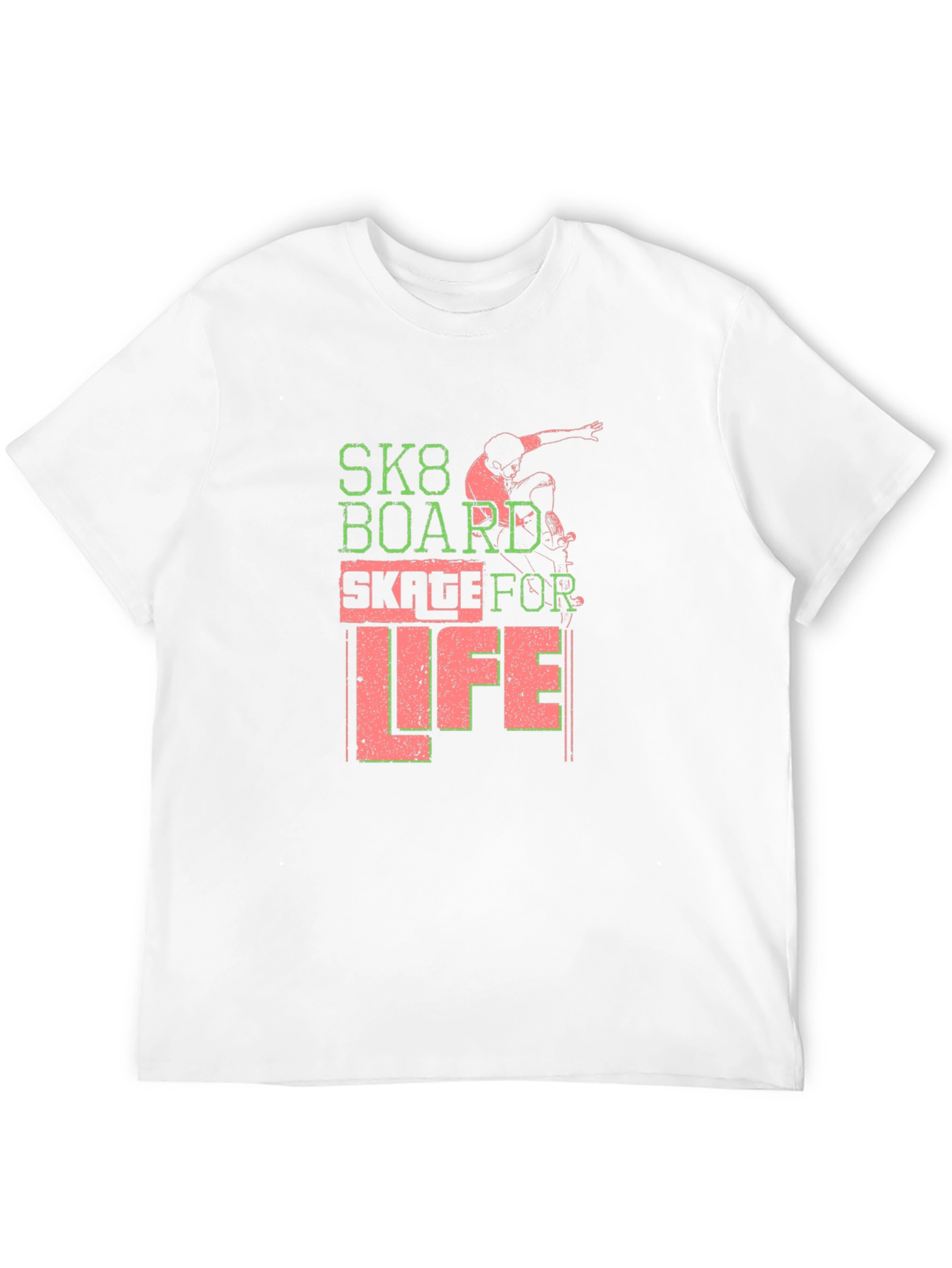 Skateboard T-Shirt: SK8 Board Skate for Life Tee