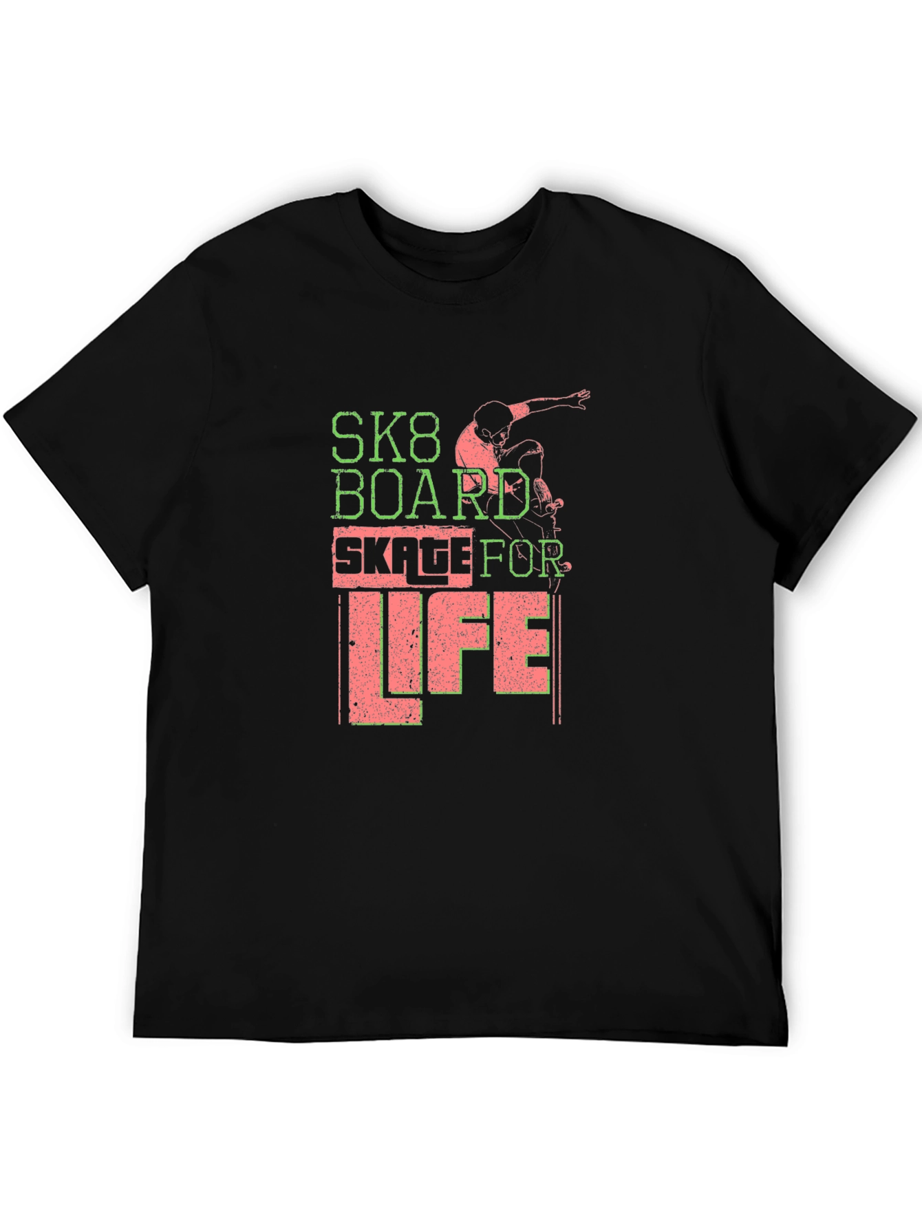 Skateboard T-Shirt: SK8 Board Skate for Life Tee