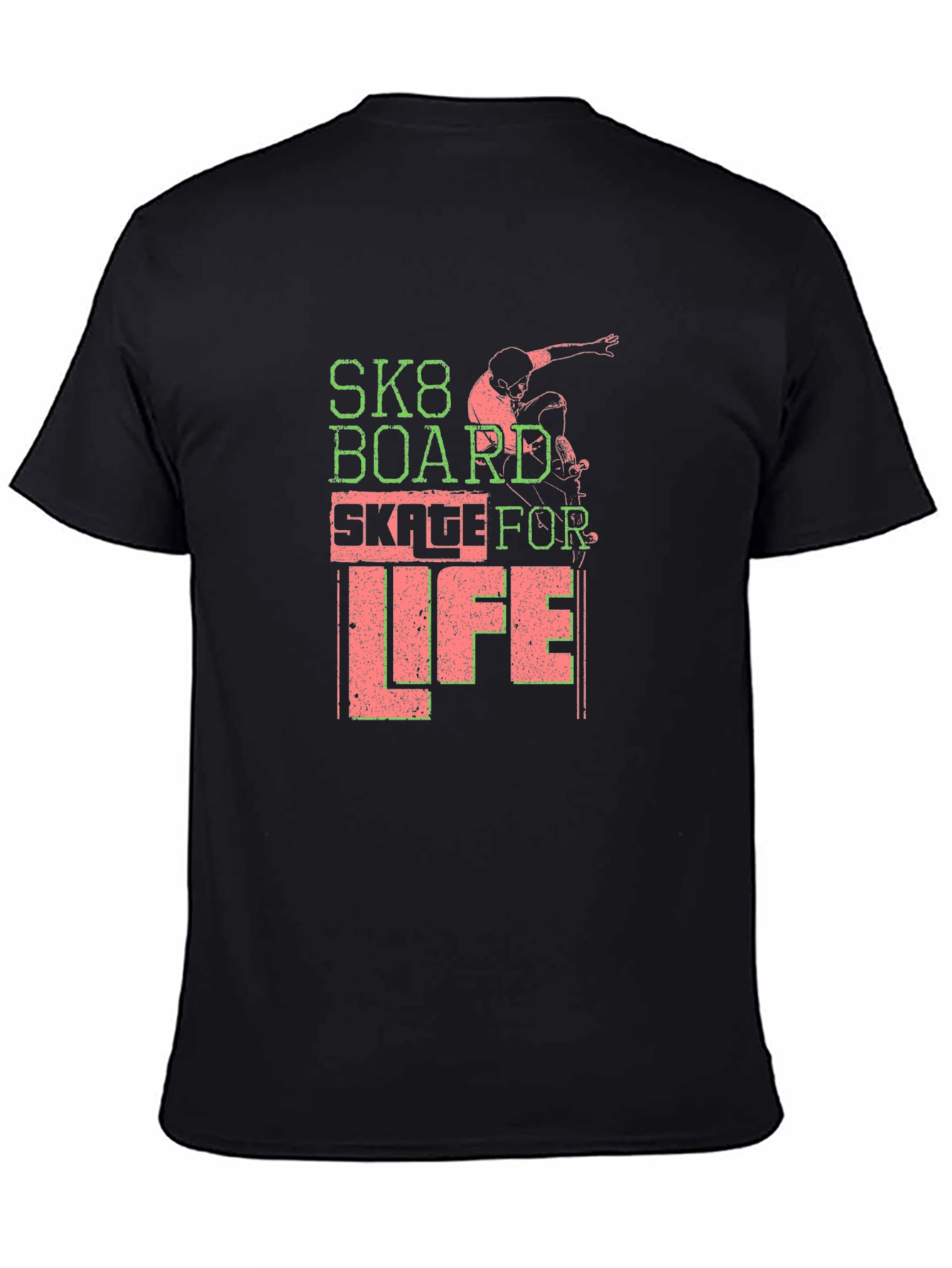 Skateboard T-Shirt: SK8 Board Skate for Life Tee