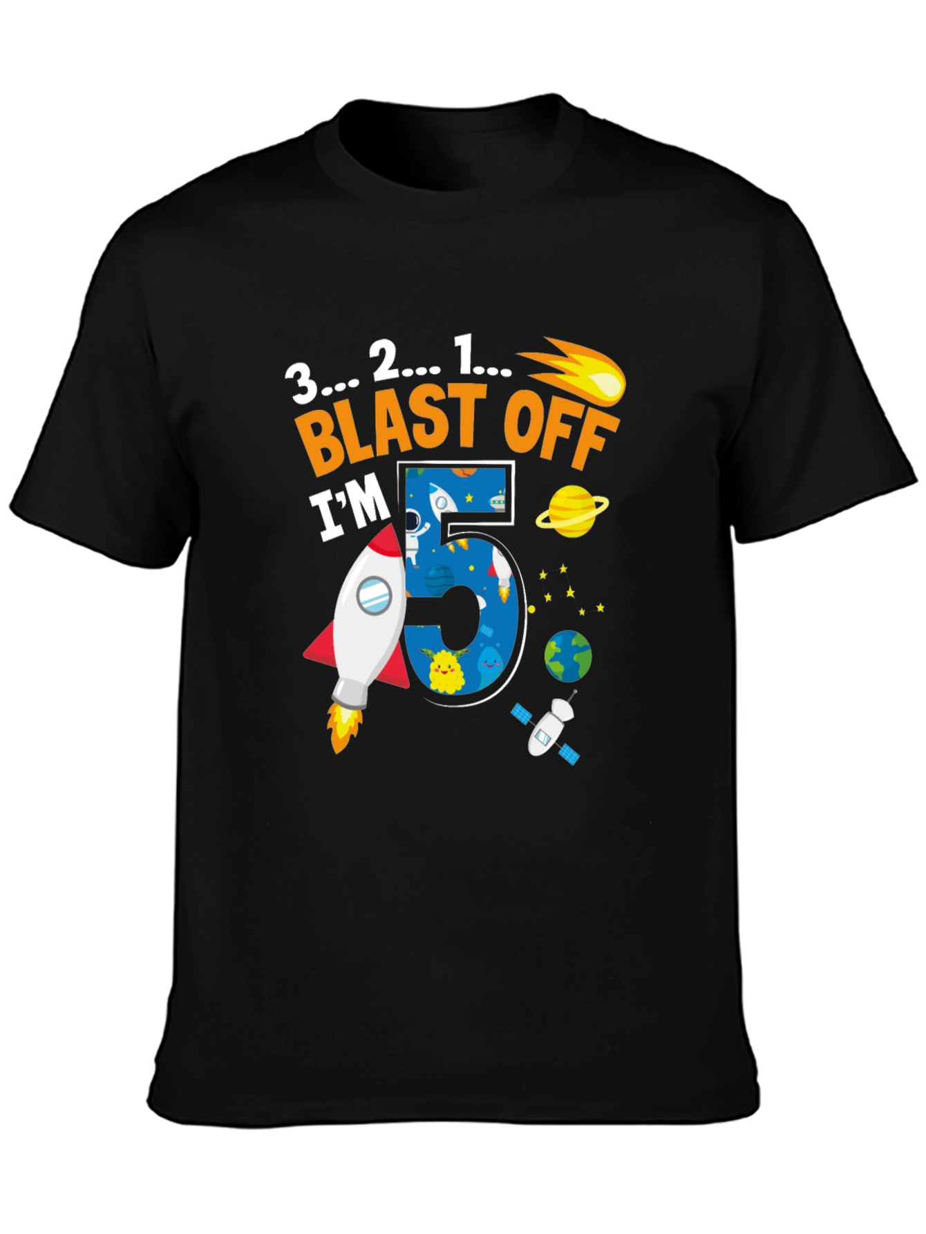 5th Birthday Blast Off T-Shirt