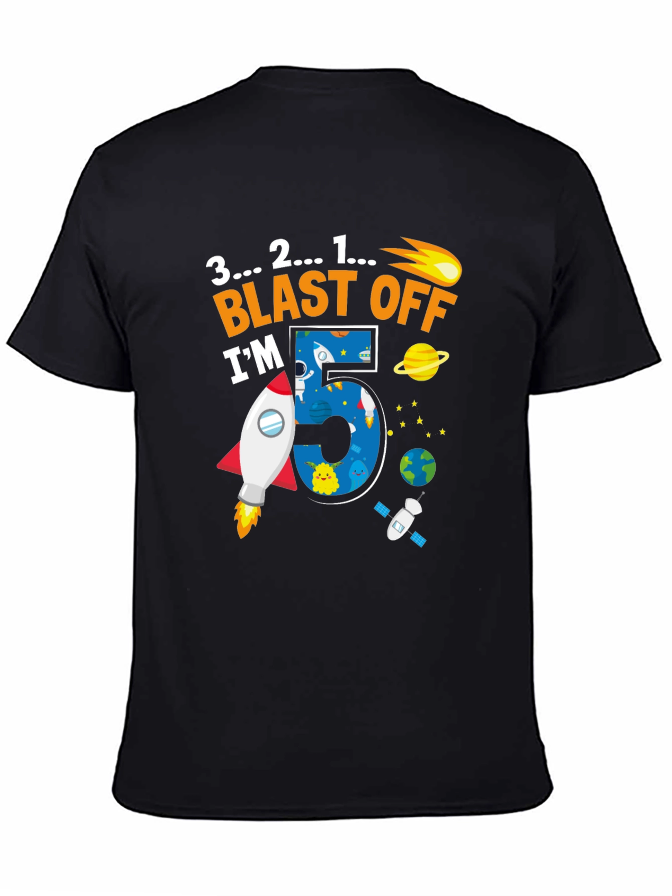 5th Birthday Blast Off T-Shirt