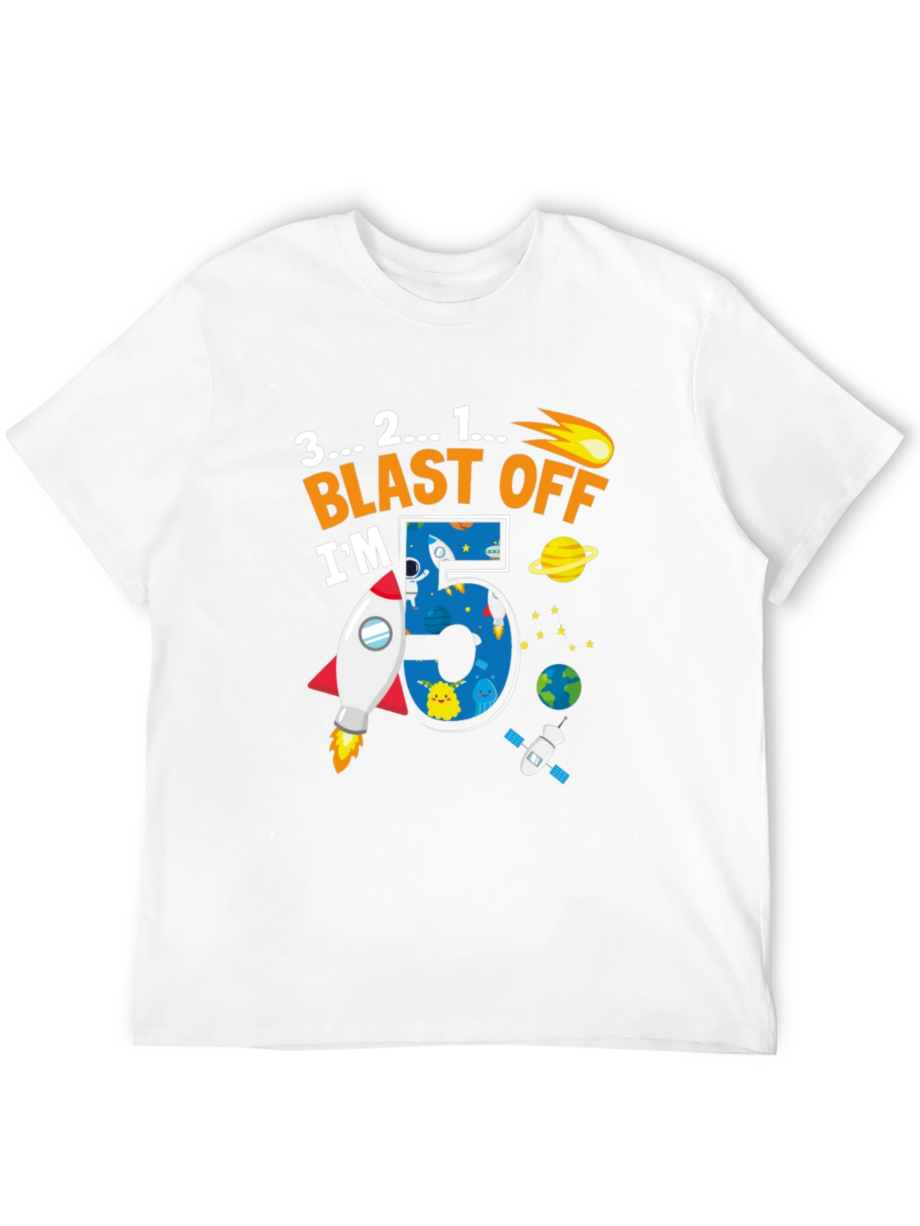 5th Birthday Blast Off T-Shirt