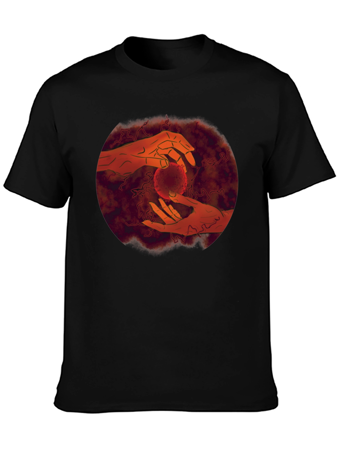Hands Holding Orb Graphic Tee