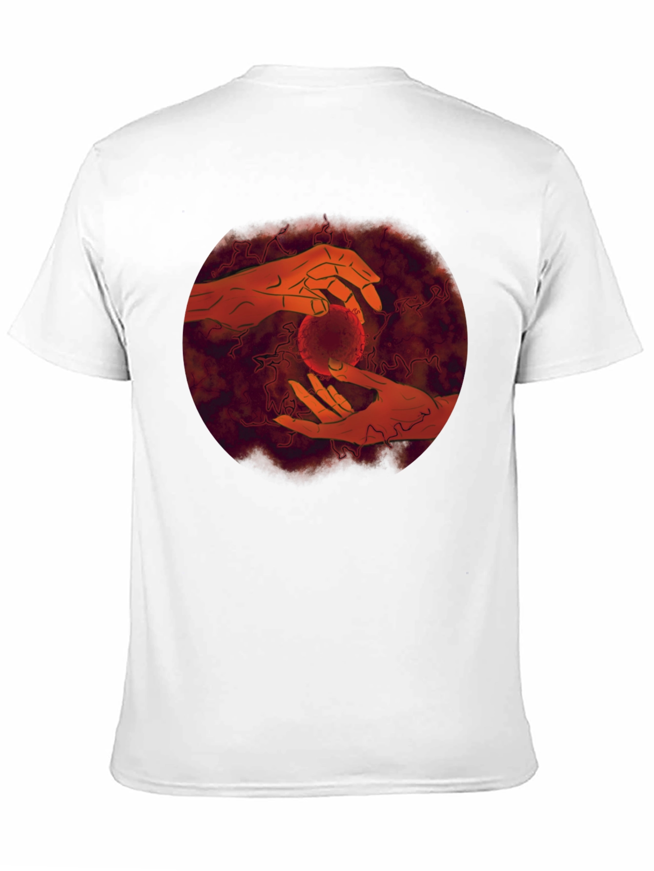 Hands Holding Orb Graphic Tee