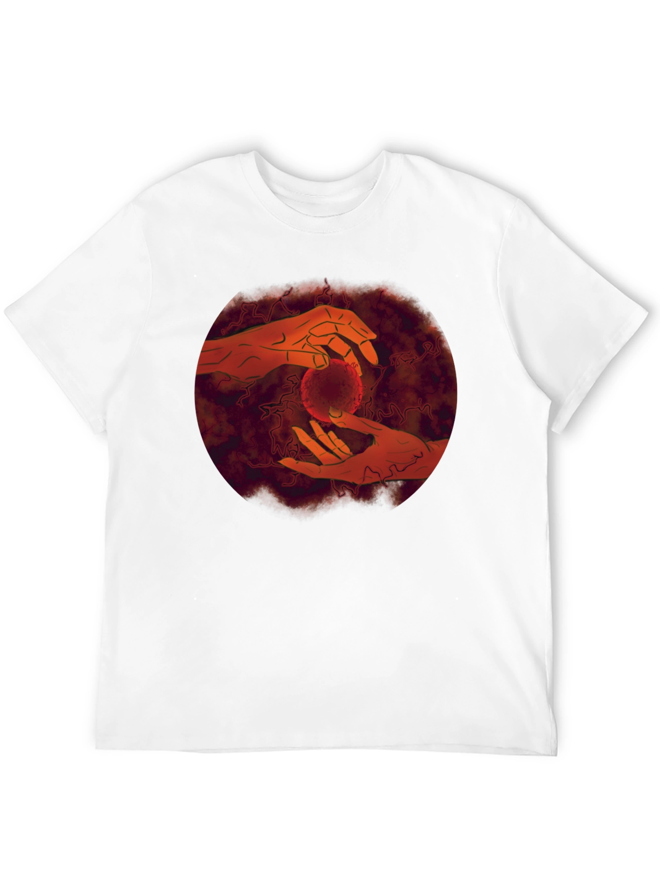 Hands Holding Orb Graphic Tee