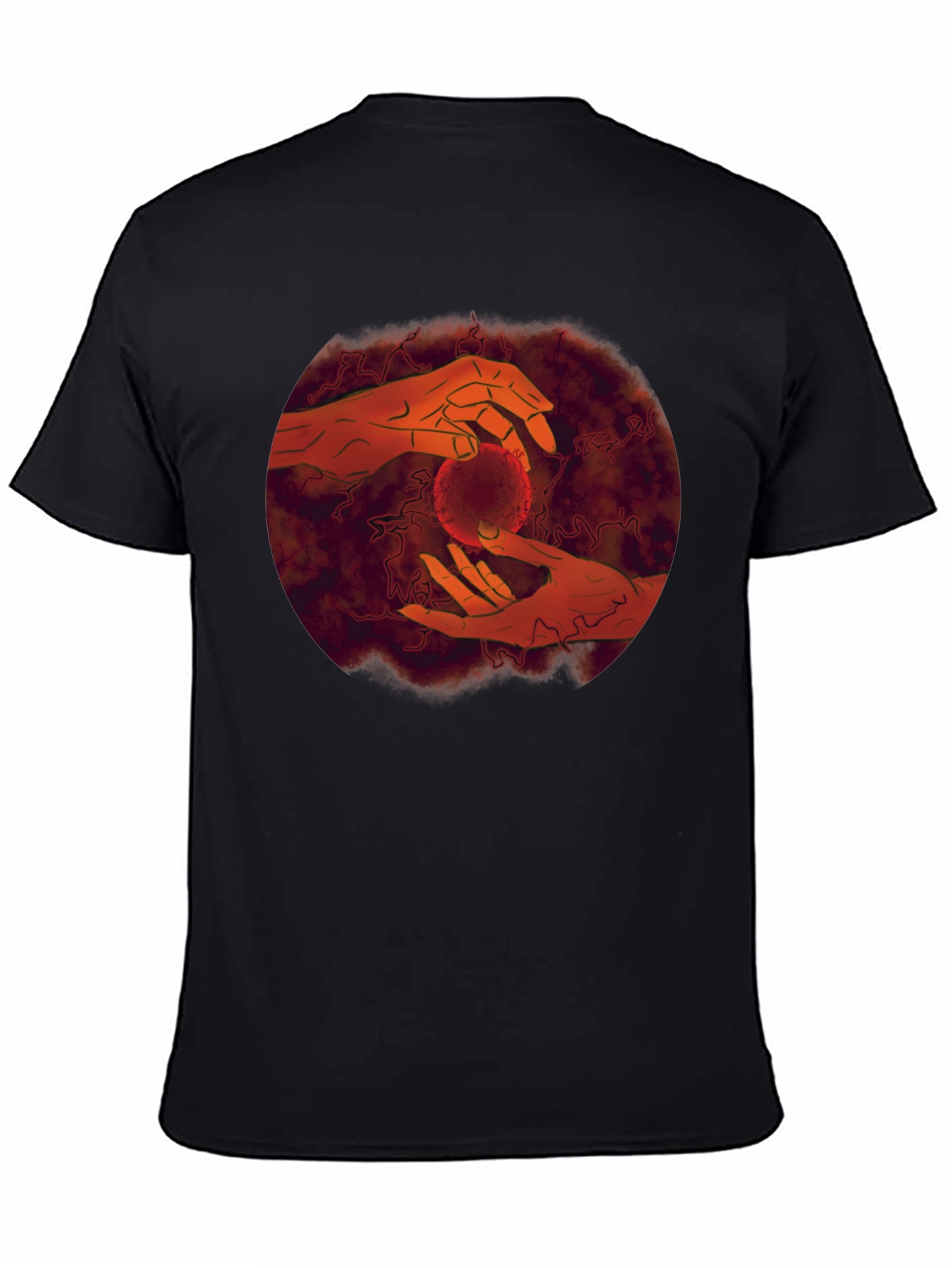 Hands Holding Orb Graphic Tee