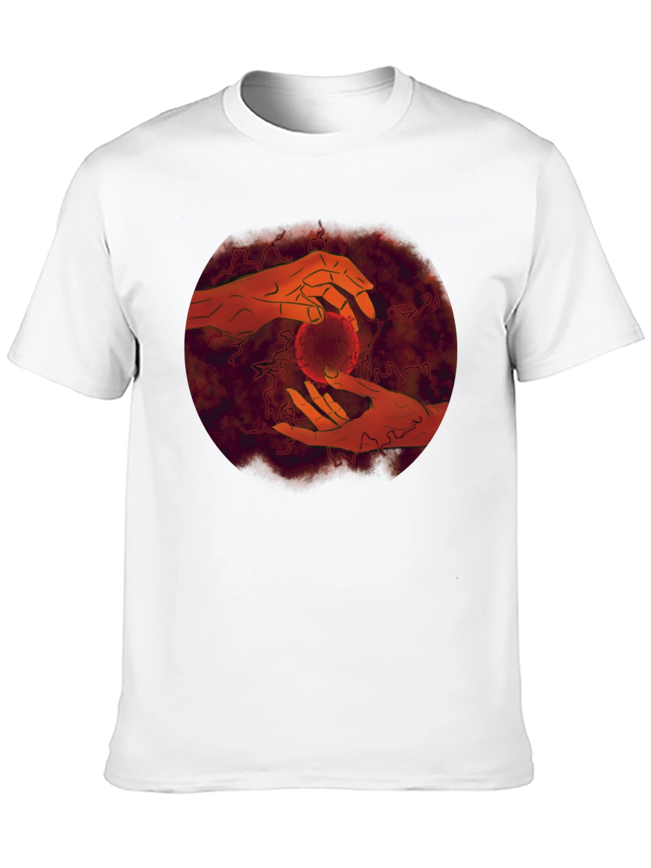 Hands Holding Orb Graphic Tee