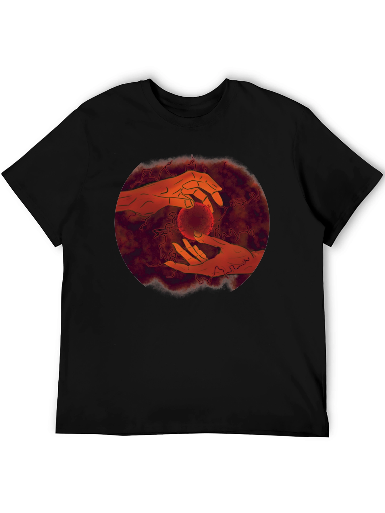 Hands Holding Orb Graphic Tee