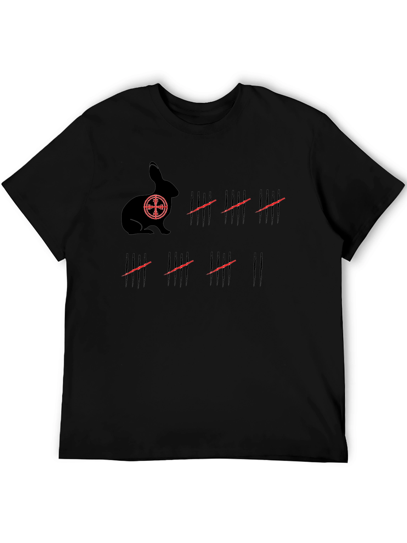 Rabbit Target T-Shirt: Hunters Counting Marks Tee
