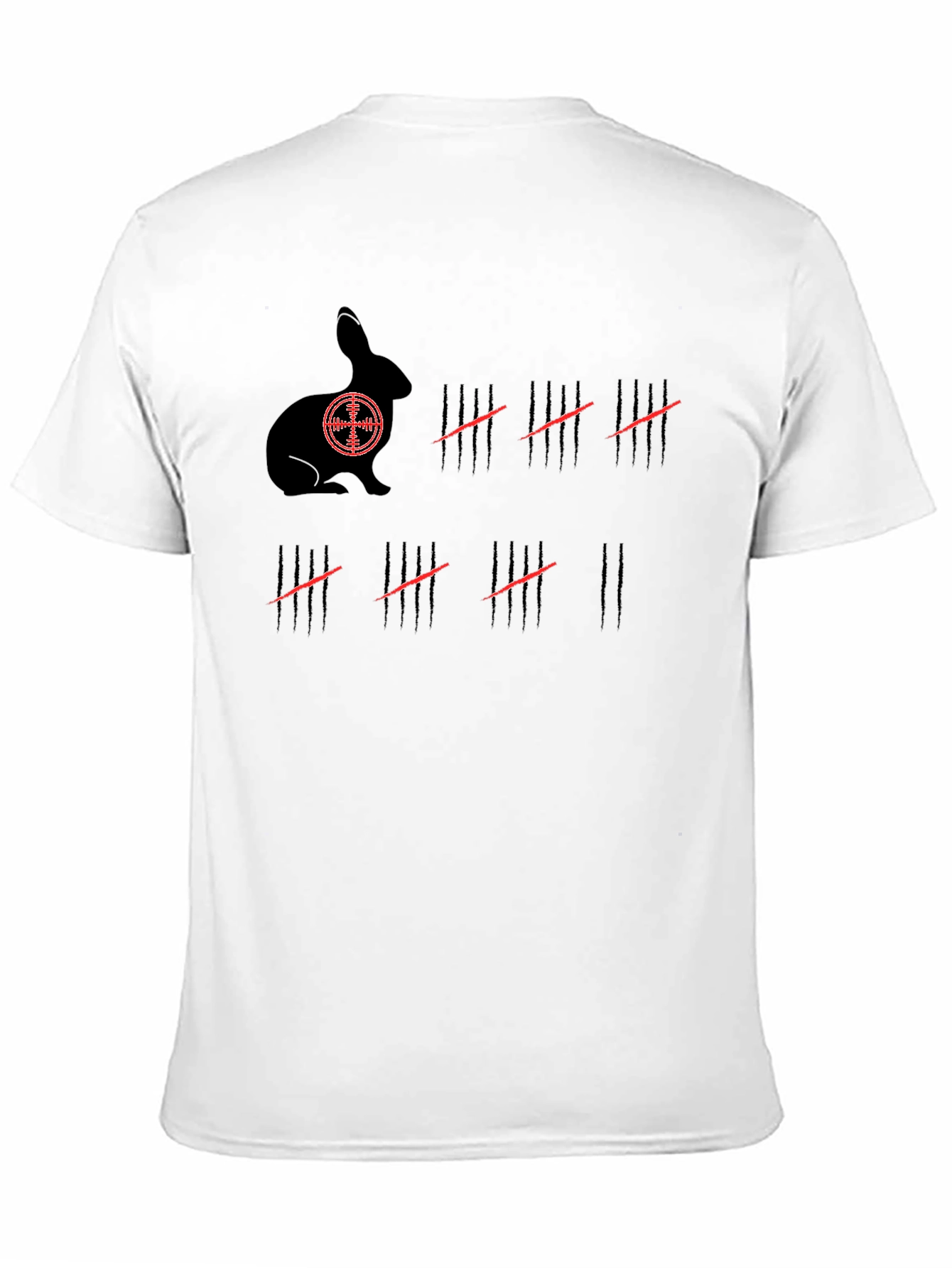 Rabbit Target T-Shirt: Hunters Counting Marks Tee