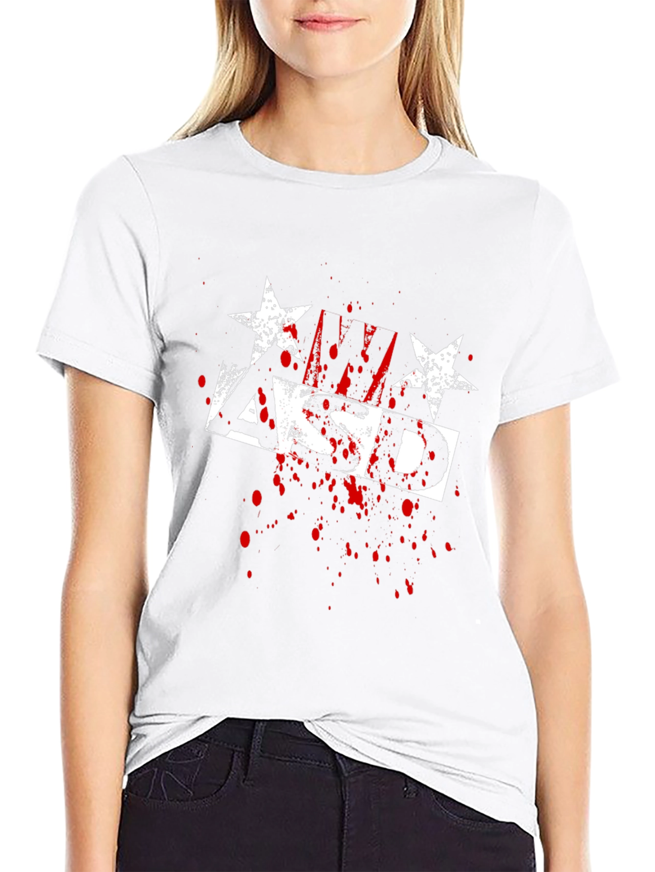 ASD Stars & Splatter Graphic T-Shirt