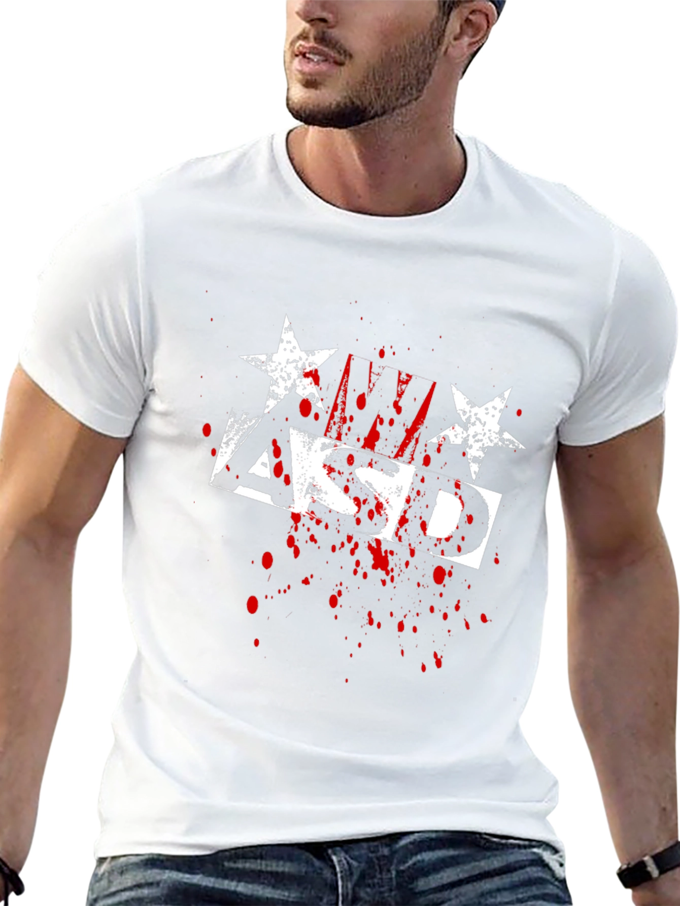 ASD Stars & Splatter Graphic T-Shirt