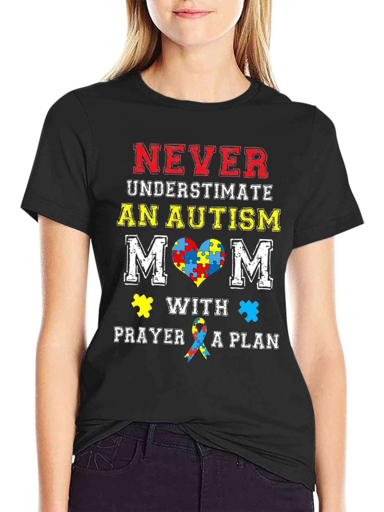 Autism Mom T-Shirt: Never Underestimate